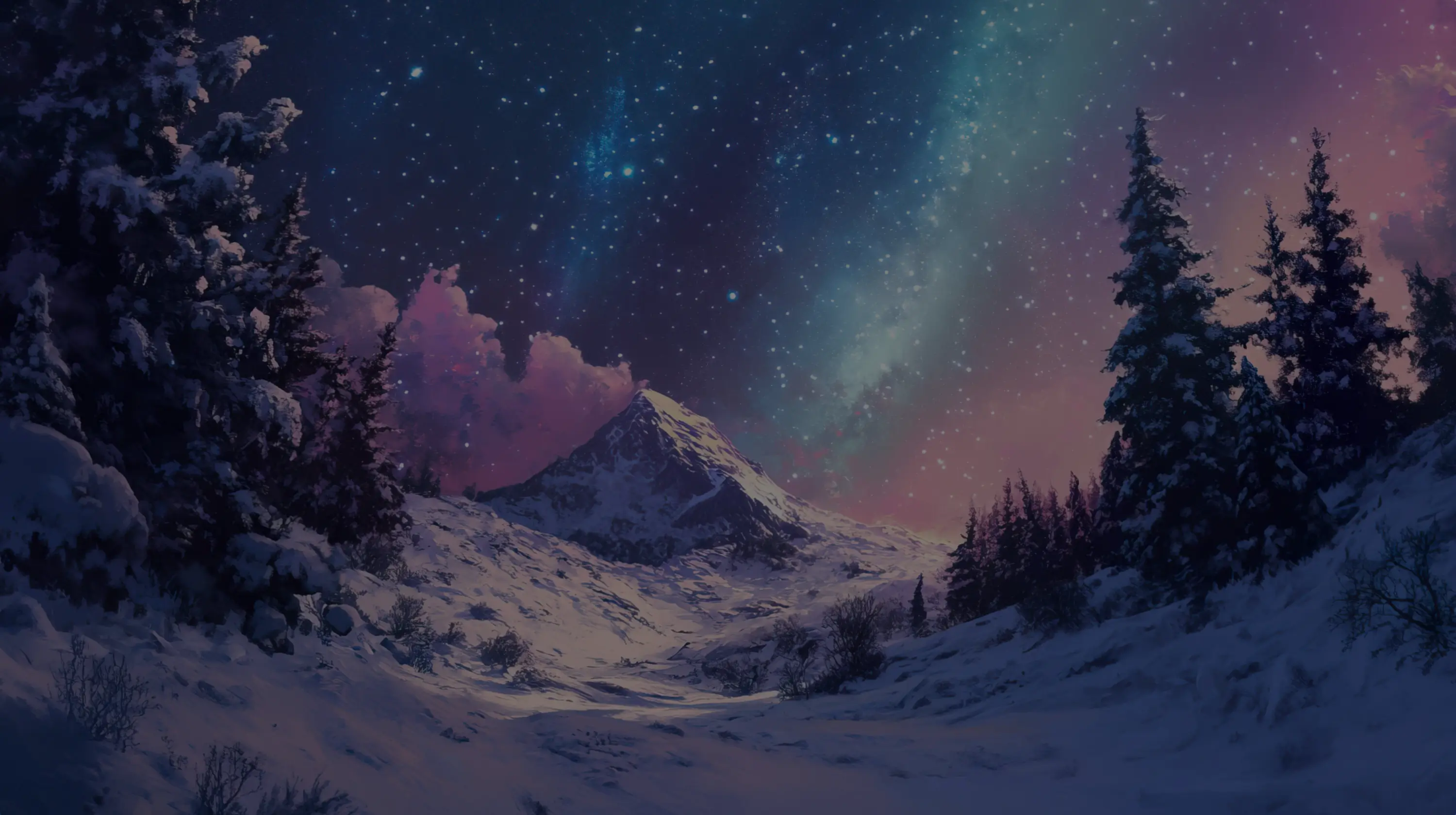 Aurora Borealis Merging with the Milky Way on Wallpaper Delight